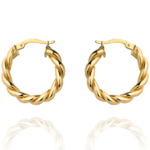 Kolczyki koła plecione duże