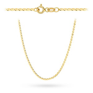 Łańcuszek złoty pr. 585 - splot gucci 50 cm