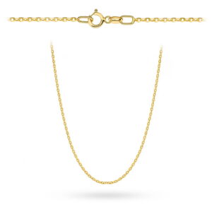 Łańcuszek złoty - splot rolo diamentowany 42 cm