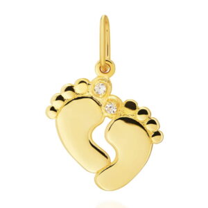 Zawieszka stópki z cyrkonią na dużym palcu pełne