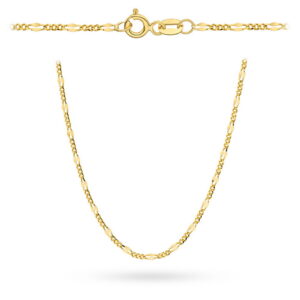 Łańcuszek złoty pr. 585 - splot figaro gucci 42 cm