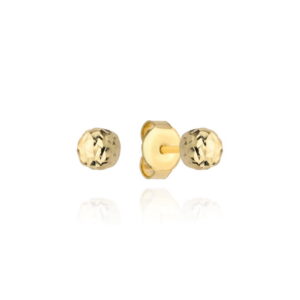 Kolczyki kulki super lekkie diamentowane 3 mm