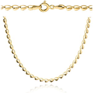 Naszyjnik złoty złożony z serduszek