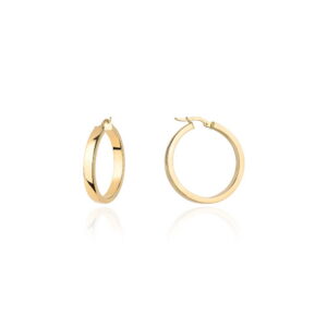 Kolczyki złote koła szerokie na angielskim zapięciu 1,8cm