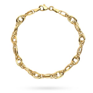 Bransoletka złota z kolekcji "GRANDE" zdobiona diamentowaniem