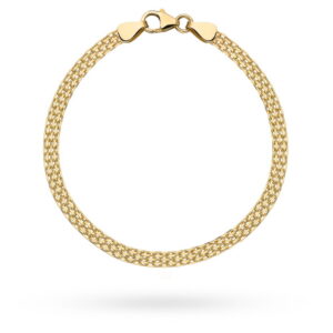 Bransoletka złota bismarck - 4 mm