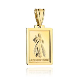 Medalik złoty Jezus Miłosierny
