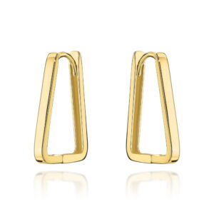 Kolczyki złote trapez