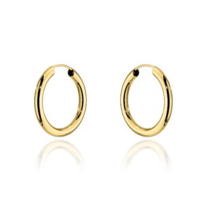 Kolczyki złote koła - 2cm super lekkie