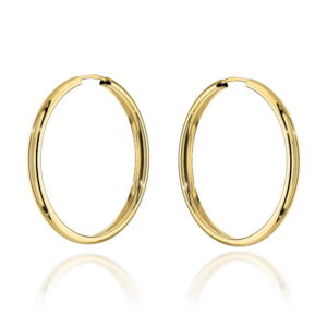 Kolczyki złote kółka - 3cm super lekkie