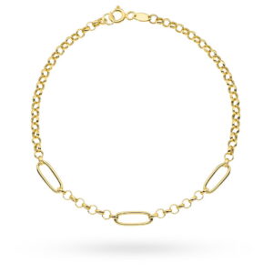 Bransoletka złota o splocie rolo i długie ogniwa