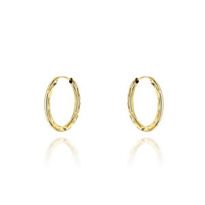 Kolczyki koła diamentowane super lekkie 1,5cm