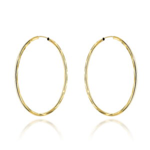 Kolczyki koła diamentowane super lekkie 4cm