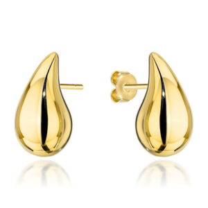 Kolczyki złote krople duże