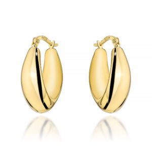 Kolczyki złote gładkie łezki