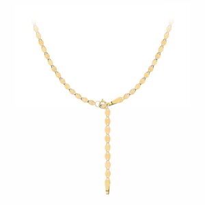 Naszyjnik złoty krawatka delikatne blaszki