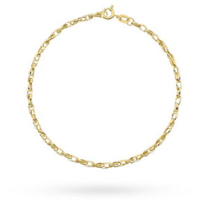 Bransoletka złota podwójne owalne rolo