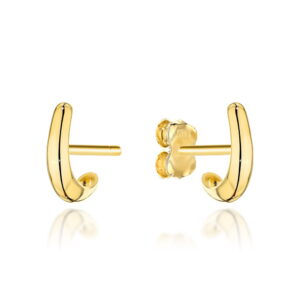 Kolczyki złote subtelnie zawinięte