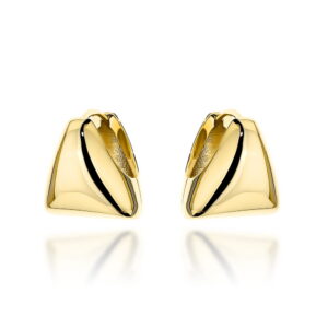 Kolczyki złote gładkie trójkąty