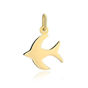 Zawieszka złota jaskółka