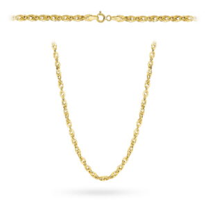 Naszyjnik złoty - splot irydia