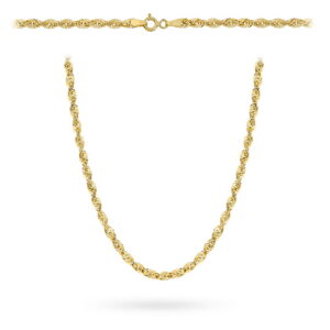 Naszyjnik złoty o wzorze helisy