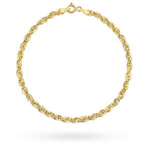 Bransoletka złota o wzorze helisy