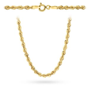 Łańcuszek złoty - splot Korda 50 cm