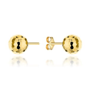 Kolczyki złote kulki party 8 mm pr. 585