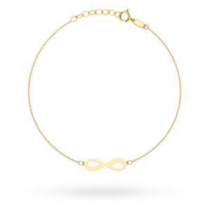 Bransoletka złota znak nieskończoności