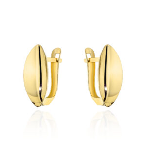 Kolczyki złote klasyczne łezki na angielskim zapięciu