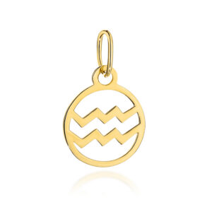 Zawieszka złota znak zodiaku WODNIK pr. 333