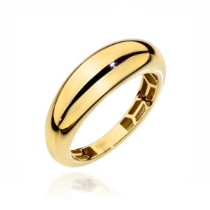 Pierścionek złoty gładki