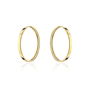 Kolczyki złote gładkie kółka - 2,3mm
