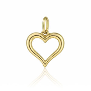 Zawieszka złota kontur serca