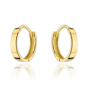 Kolczyki złote klasyczne kółeczka na kreolu