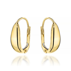 Kolczyki złote łezki klasyczne gładkie