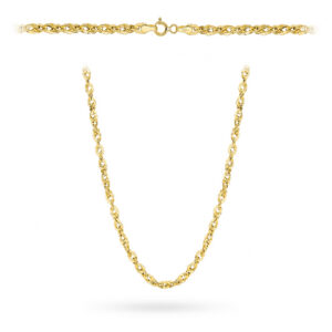 Naszyjnik złoty - splot irydia szeroki