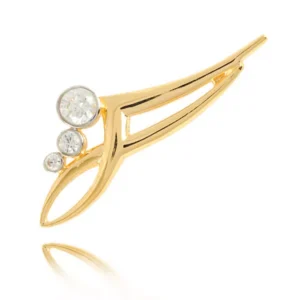 Złota broszka wykonywana indywidualnie w wybranym kolorze i próbie.