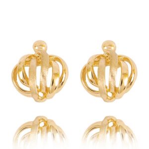 Stylowe kolczyki wykonane z wysokiej jakości złota.