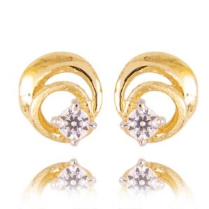 Uniwersalne kolczyki złote o eleganckim wykończeniu.