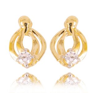 Stylowe kolczyki wykonane z wysokiej jakości złota.