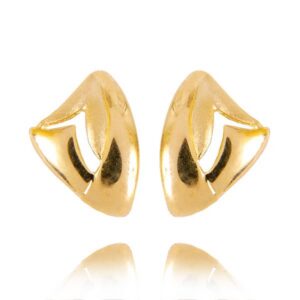 Stylowe kolczyki wykonane z wysokiej jakości złota.