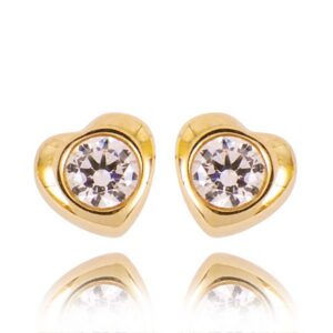 Stylowe kolczyki wykonane z wysokiej jakości złota.