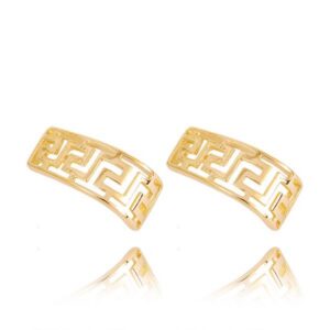 Stylowe kolczyki wykonane z wysokiej jakości złota.