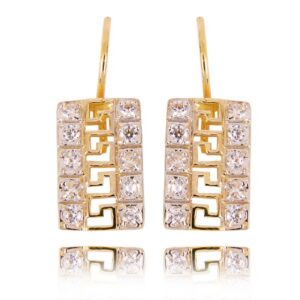 Stylowe kolczyki wykonane z wysokiej jakości złota.