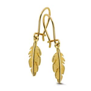 Stylowe kolczyki wykonane z wysokiej jakości złota.