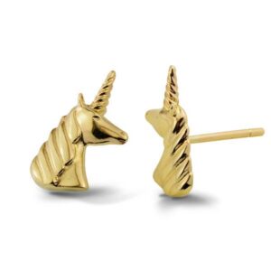 Uniwersalne kolczyki złote o eleganckim wykończeniu.