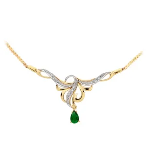 Złoty naszyjnik personalizowany w trzech wariantach kolorystycznych.