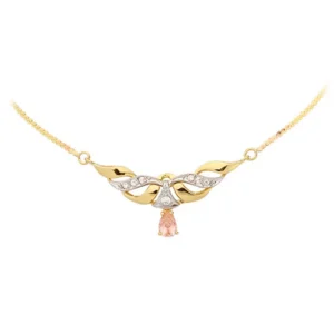 Złoty naszyjnik wykonywany indywidualnie na zamówienie.